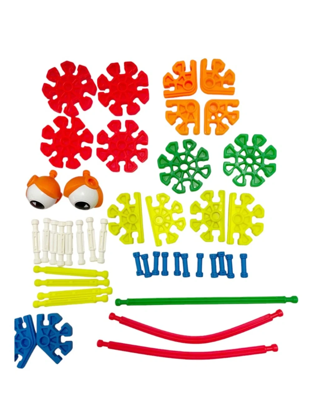 Kid K'NEX | Vintage 54 Piece Footed Friends Building Set with Case & Manual